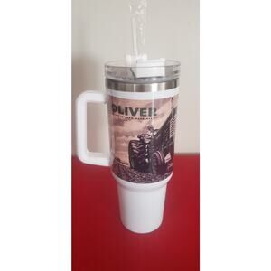 Oliver Super 88 Tractor Plowing 40 ounce Tumbler Stainless Steel